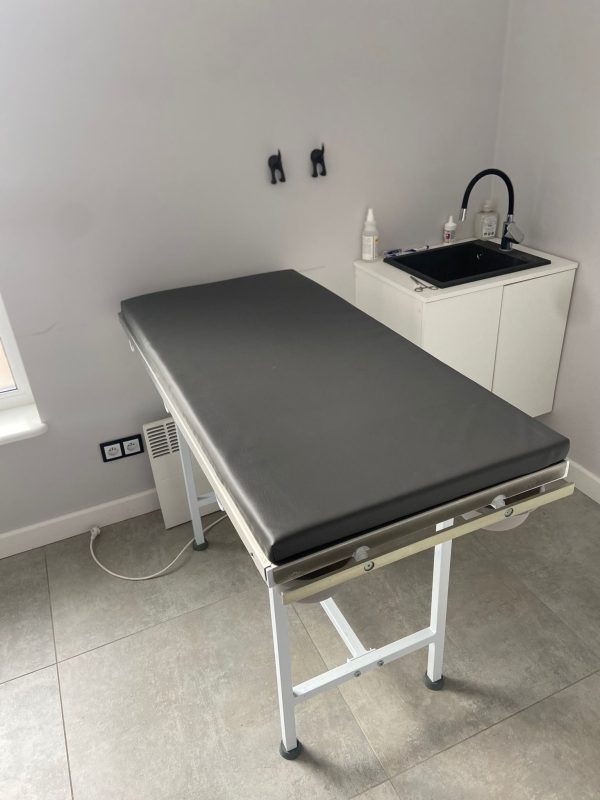 Veterinary mattress with fittings