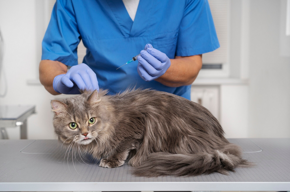 How to reduce stress in cats and dogs at a veterinary clinic?